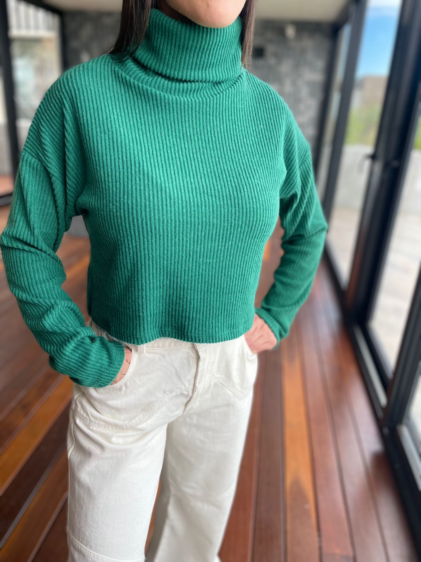 POLERA ROANNA - COLOR VERDE