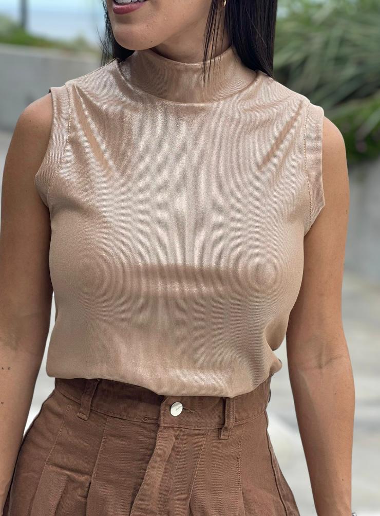 MUSCULOSA CLEO - COLOR BEIGE